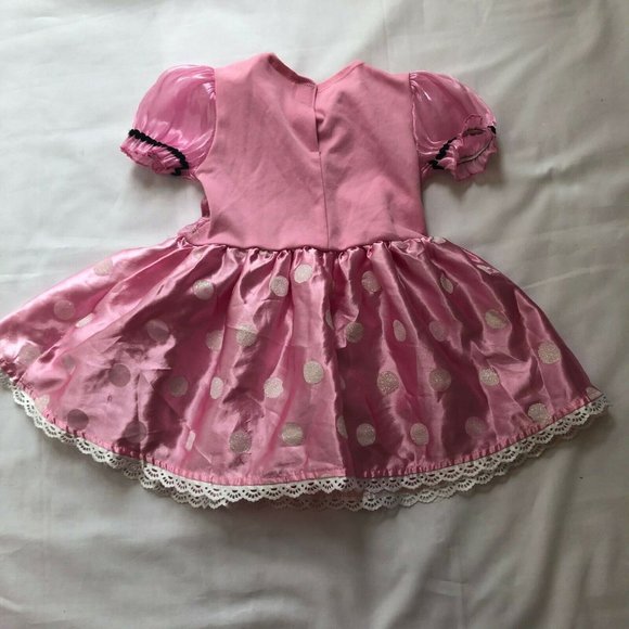 Disney Junior Minnie Kids Baby Girl's Set of 2 Dress Red Pink Polka Dot Size 2 T - Picture 6 of 12